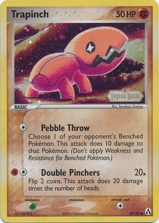 Trapinch (67/92) (Stamped) [EX: Legend Maker] | Good Games North