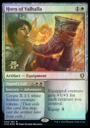 Horn of Valhalla // Ysgard's Call [Commander Legends: Battle for Baldur's Gate Prerelease Promos] | Good Games North