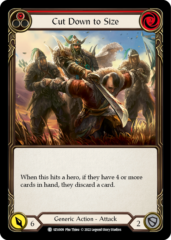 Cut Down to Size (Red) [UZU009] (Outsiders Uzuri Blitz Deck) | Good Games North