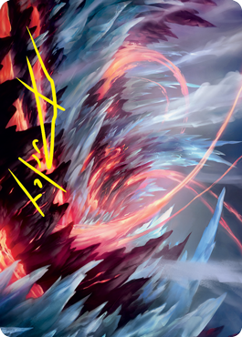 Frostboil Snarl Art Card (Gold-Stamped Signature) [Strixhaven: School of Mages Art Series] | Good Games North