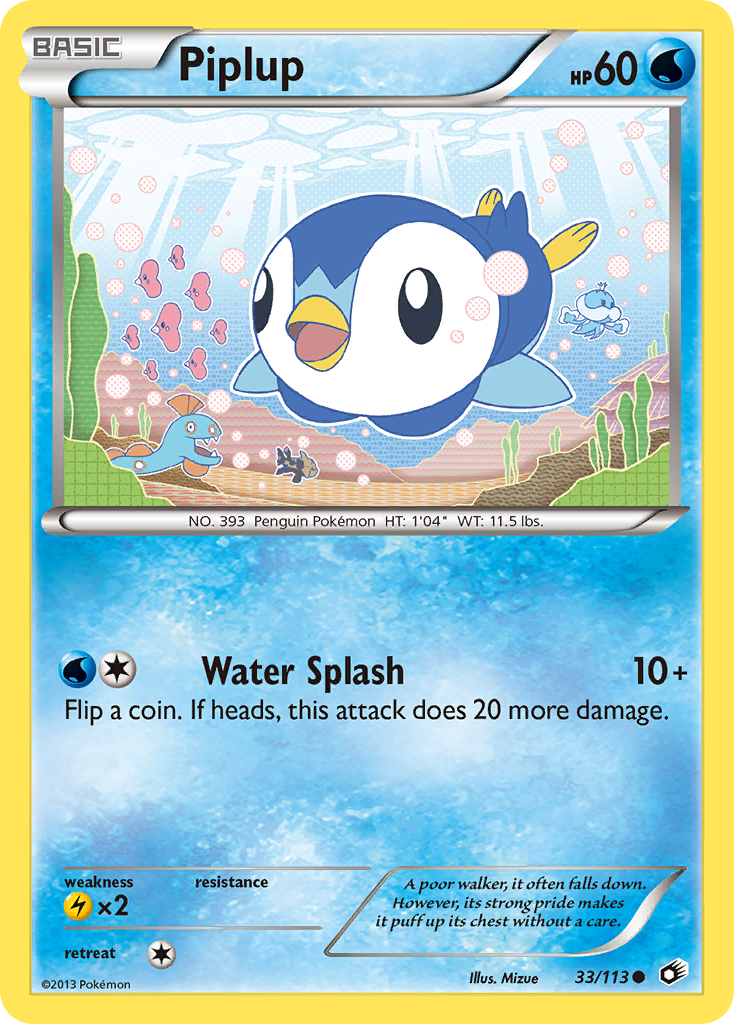 Piplup (33/113) [Black & White: Legendary Treasures] | Good Games North