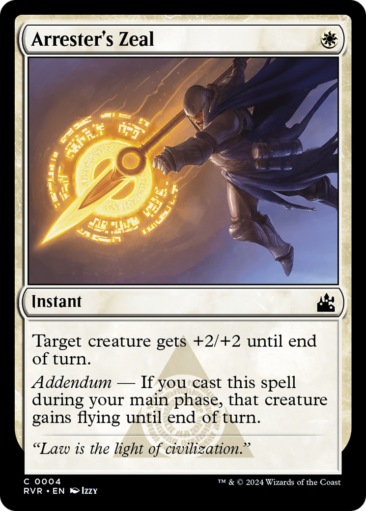 Arrester's Zeal [Ravnica Remastered] | Good Games North