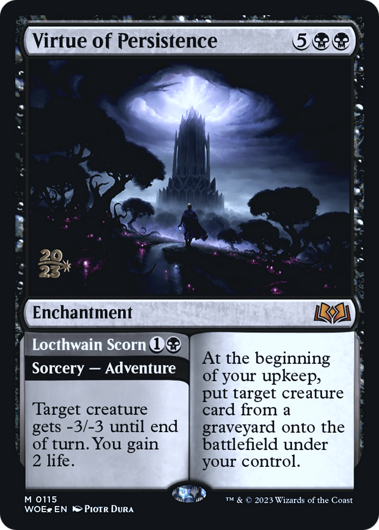 Virtue of Persistence // Locthwain Scorn [Wilds of Eldraine Prerelease Promos] | Good Games North