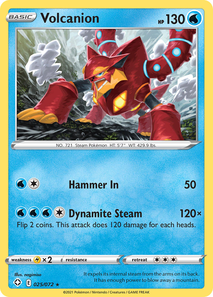 Volcanion (025/072) [Sword & Shield: Shining Fates] | Good Games North