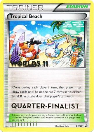Tropical Beach (BW28) (Quarter Finalist) [Black & White: Black Star Promos] | Good Games North
