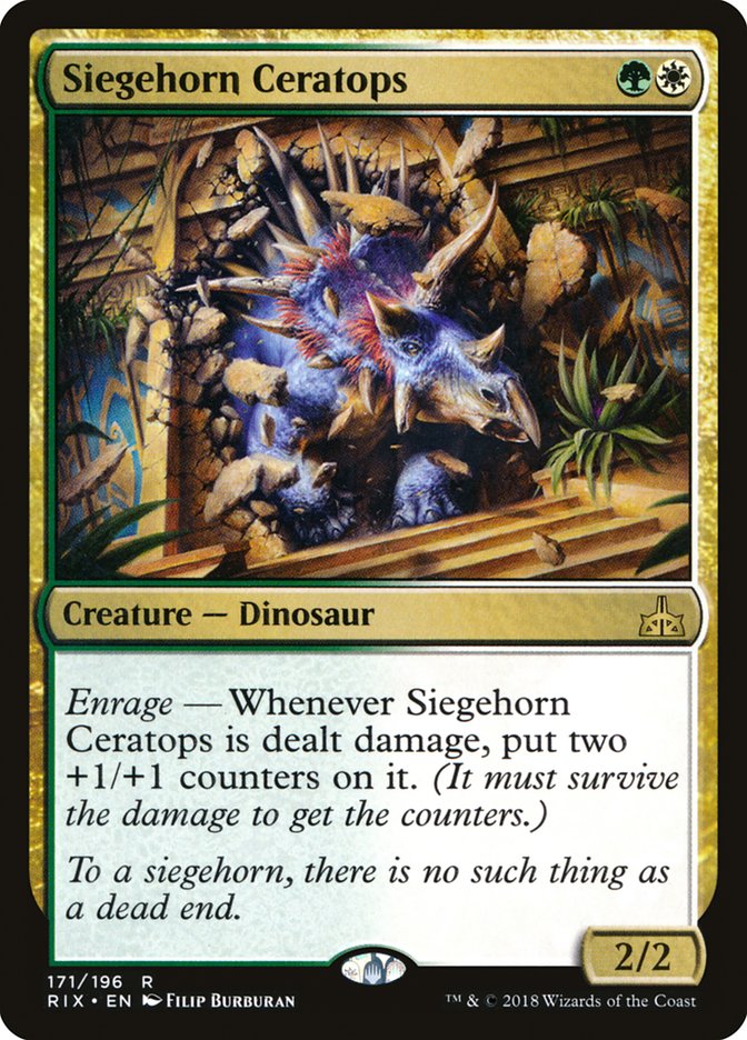 Siegehorn Ceratops [Rivals of Ixalan] | Good Games North
