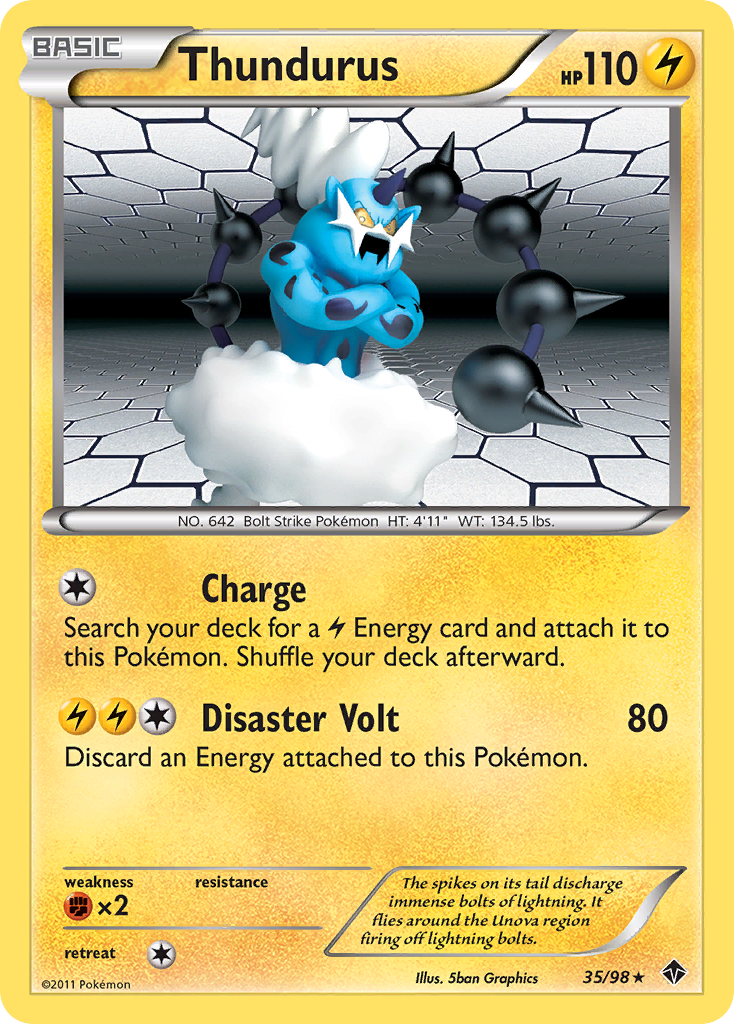 Thundurus (35/98) [Black & White: Emerging Powers] | Good Games North