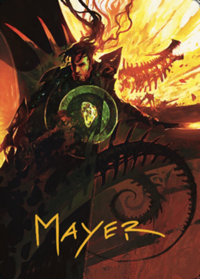 Mishra's Command Art Card (Gold-Stamped Signature) [The Brothers' War Art Series] | Good Games North