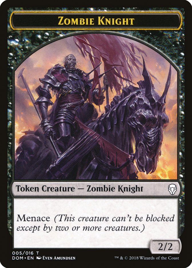 Zombie Knight [Dominaria Tokens] | Good Games North
