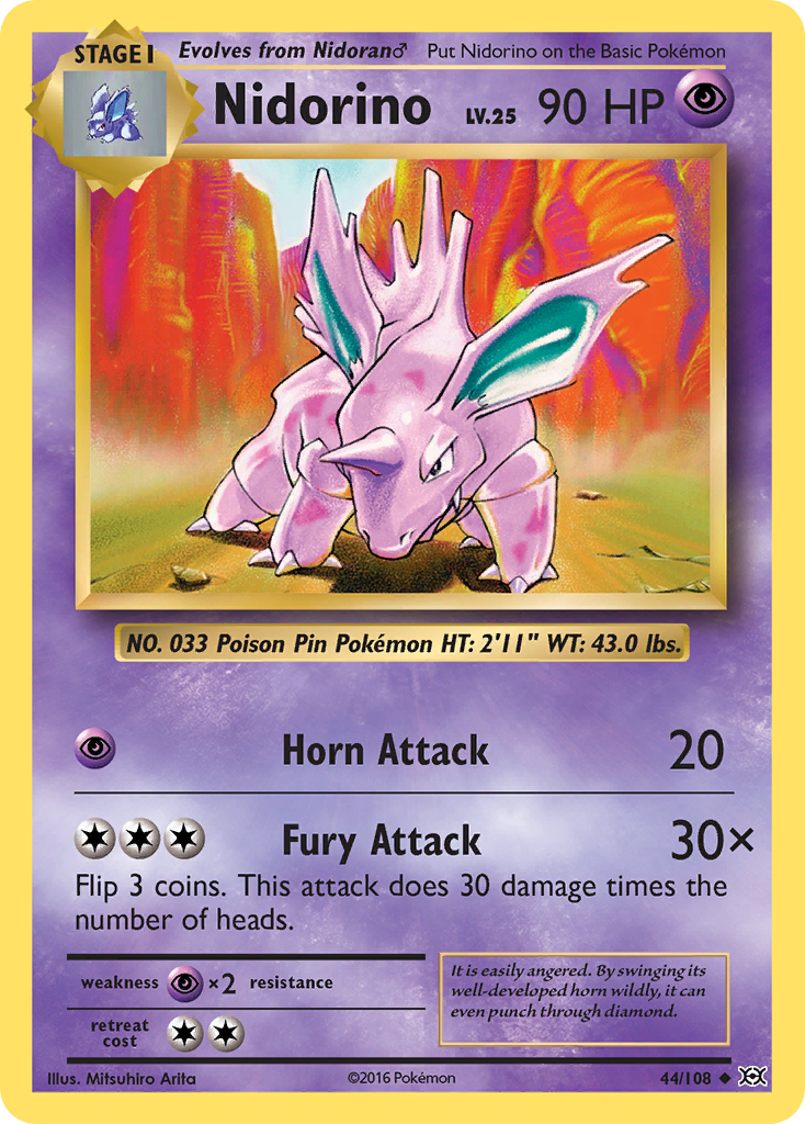 Nidorino (44/108) [XY: Evolutions] | Good Games North