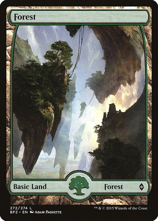Forest (272) - Full Art [Battle for Zendikar] | Good Games North