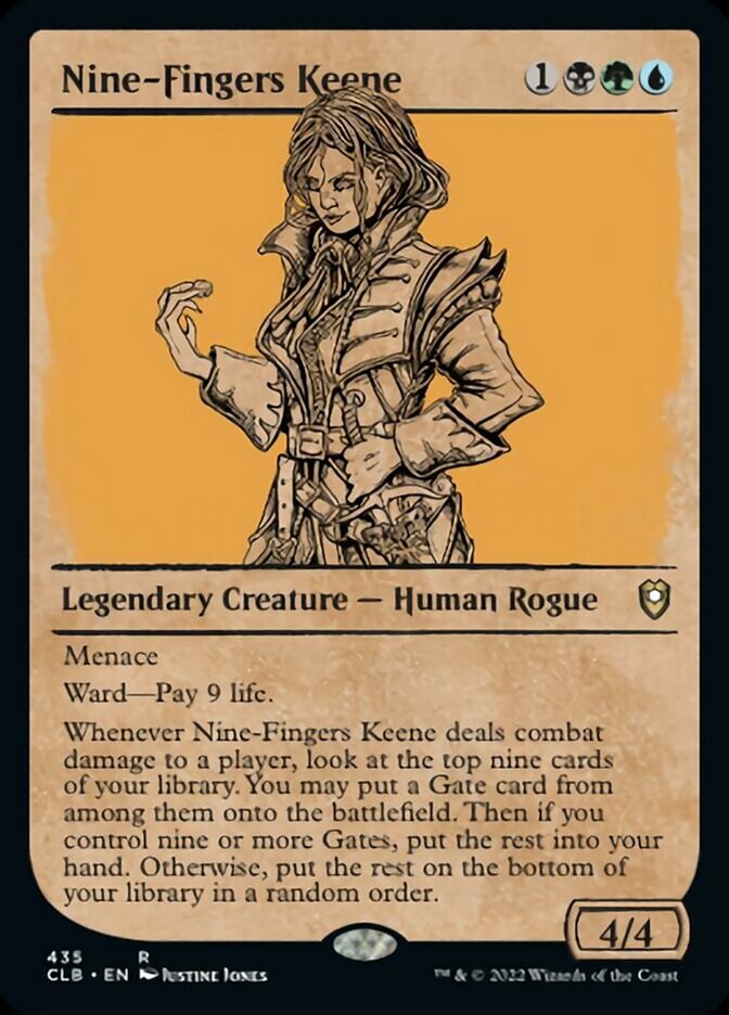 Nine-Fingers Keene (Showcase) [Commander Legends: Battle for Baldur's Gate] | Good Games North