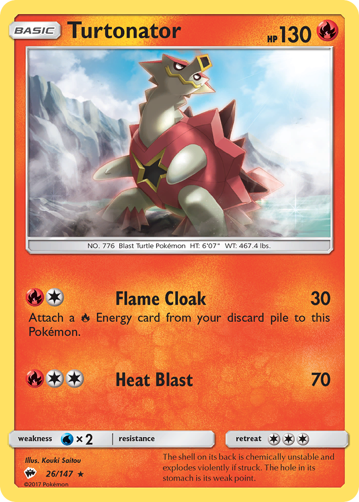 Turtonator (26/147) [Sun & Moon: Burning Shadows] | Good Games North