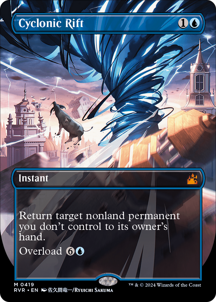 Cyclonic Rift (Anime Borderless) [Ravnica Remastered] | Good Games North