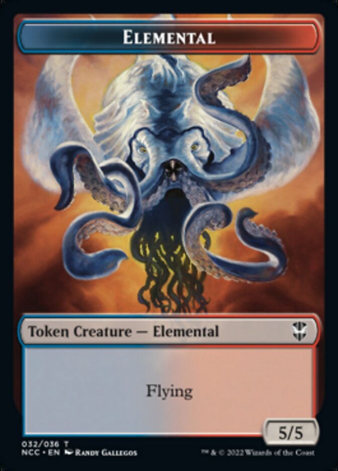 Elemental (032) // Rogue Double-sided Token [Streets of New Capenna Commander Tokens] | Good Games North