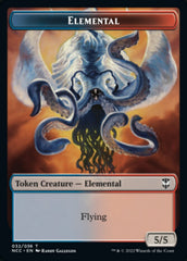 Elemental (032) // Rogue Double-sided Token [Streets of New Capenna Commander Tokens] | Good Games North