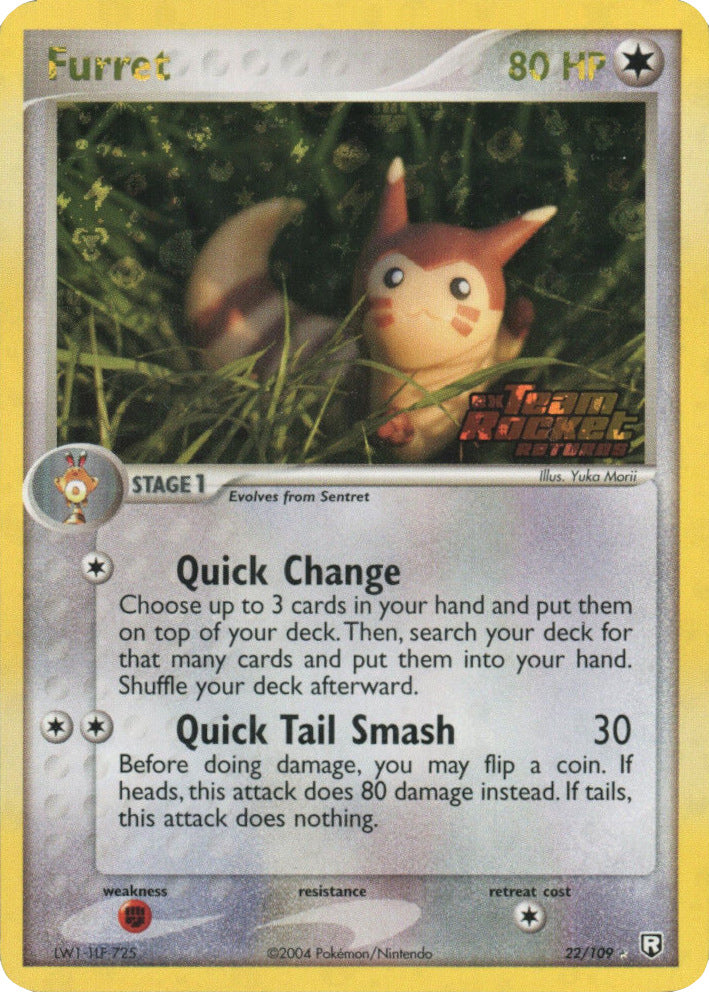 Furret (22/109) (Stamped) [EX: Team Rocket Returns] | Good Games North
