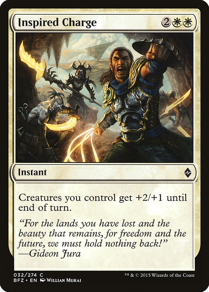 Inspired Charge [Battle for Zendikar] | Good Games North