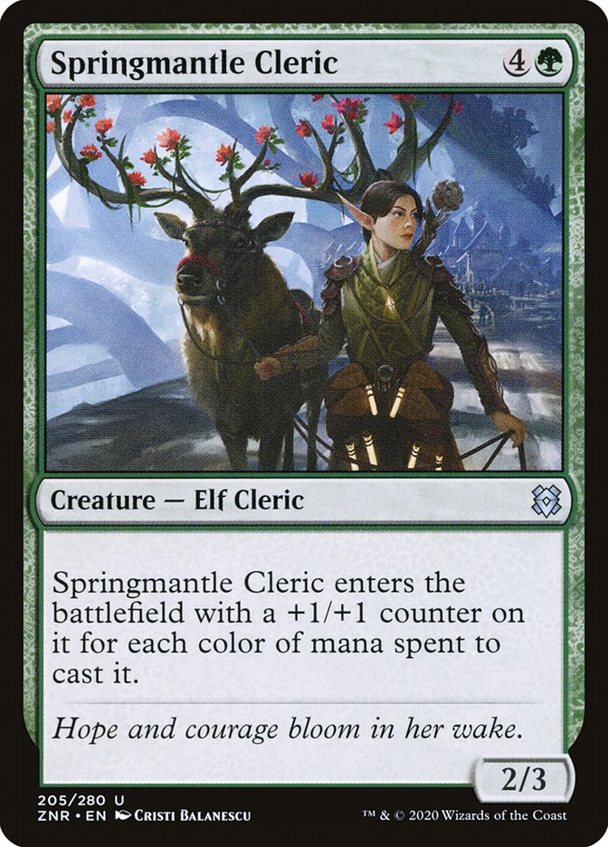 Springmantle Cleric [Zendikar Rising] | Good Games North