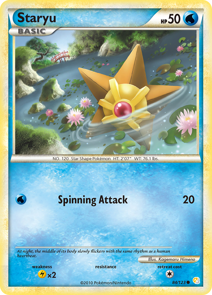 Staryu (84/123) [HeartGold & SoulSilver: Base Set] | Good Games North