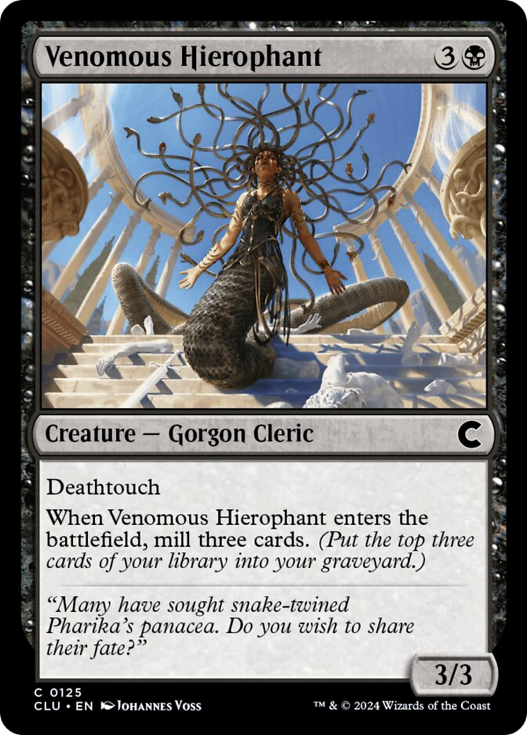 Venomous Hierophant [Ravnica: Clue Edition] | Good Games North