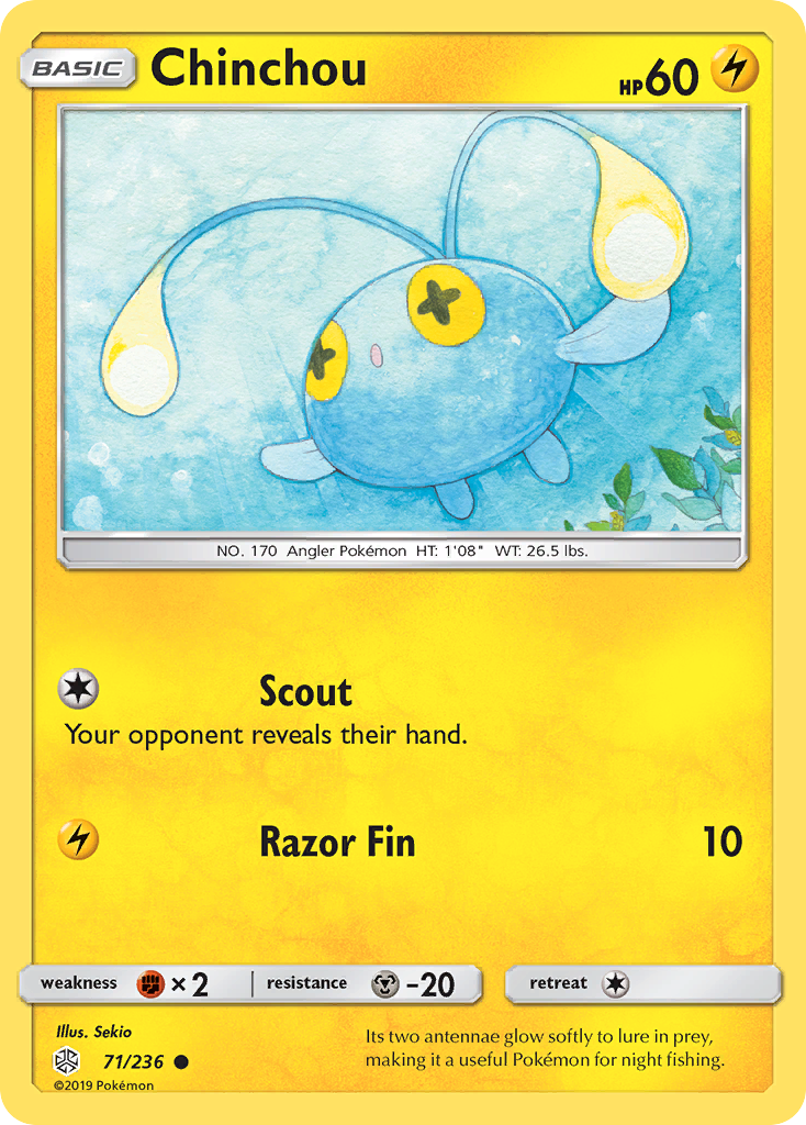 Chinchou (71/236) [Sun & Moon: Cosmic Eclipse] | Good Games North
