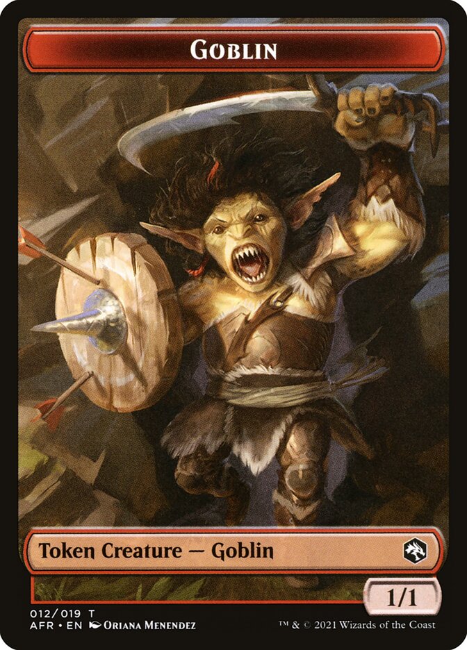 Goblin (012) // Blood (017) Double-sided Token [Challenger Decks 2022 Tokens] | Good Games North