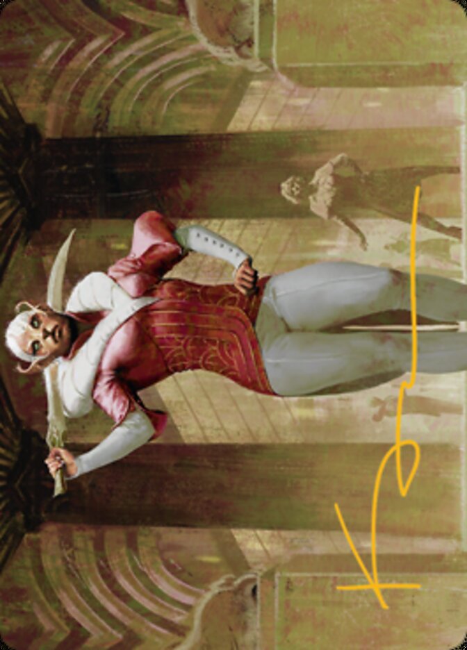 Mage's Attendant Art Card (Gold-Stamped Signature) [Streets of New Capenna Art Series] | Good Games North