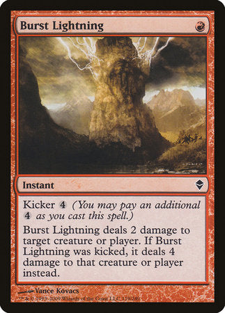 Burst Lightning [Zendikar] | Good Games North
