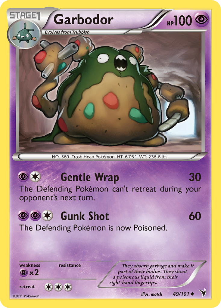 Garbodor (49/101) [Black & White: Noble Victories] | Good Games North