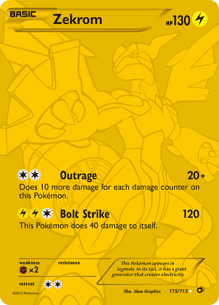 Zekrom (115/113) [Black & White: Legendary Treasures] | Good Games North