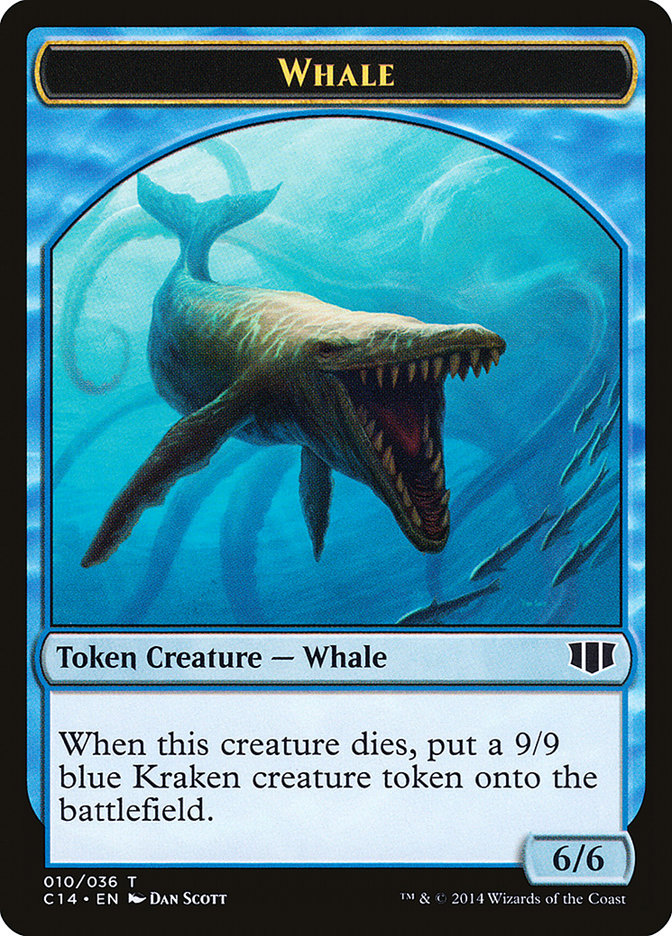 Whale // Zombie (011/036) Double-sided Token [Commander 2014 Tokens] | Good Games North