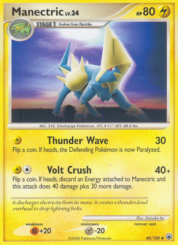 Manectric (40/100) [Diamond & Pearl: Majestic Dawn] | Good Games North