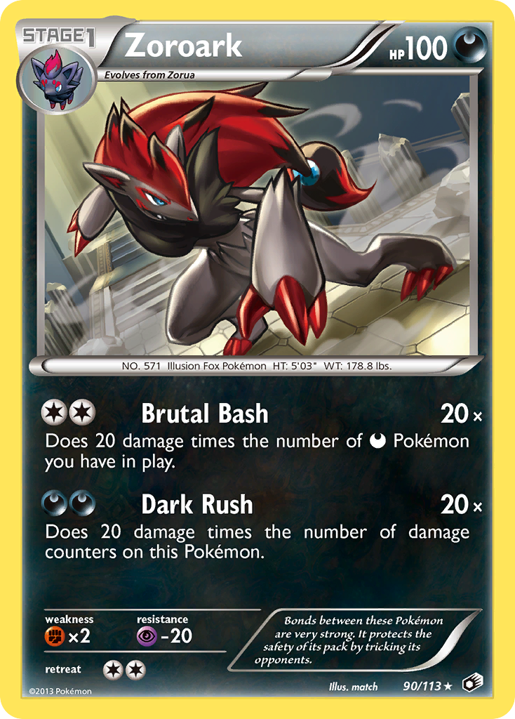 Zoroark (90/113) (Theme Deck Exclusive) [Black & White: Legendary Treasures] | Good Games North