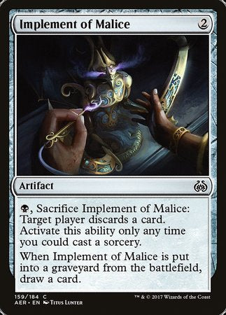 Implement of Malice [Aether Revolt] | Good Games North