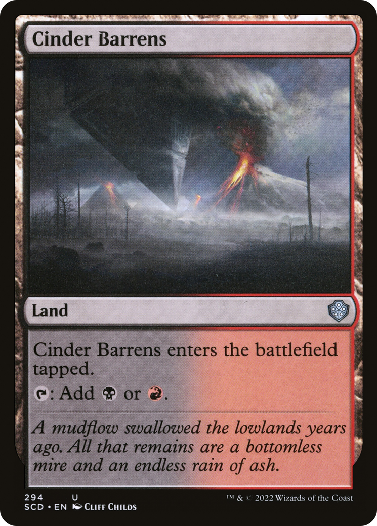Cinder Barrens [Starter Commander Decks] | Good Games North