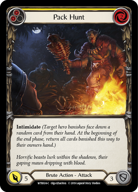 Pack Hunt (Yellow) [WTR024-C] Alpha Print Normal | Good Games North