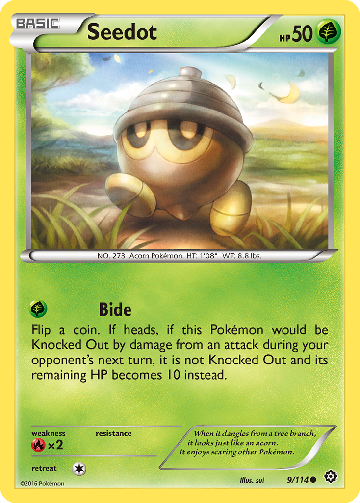 Seedot (9/114) [XY: Steam Siege] | Good Games North