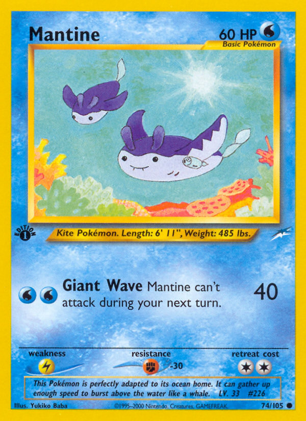 Mantine (74/105) [Neo Destiny 1st Edition] | Good Games North