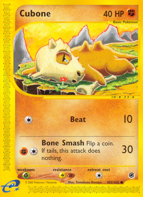 Cubone (103/165) [Expedition: Base Set] | Good Games North