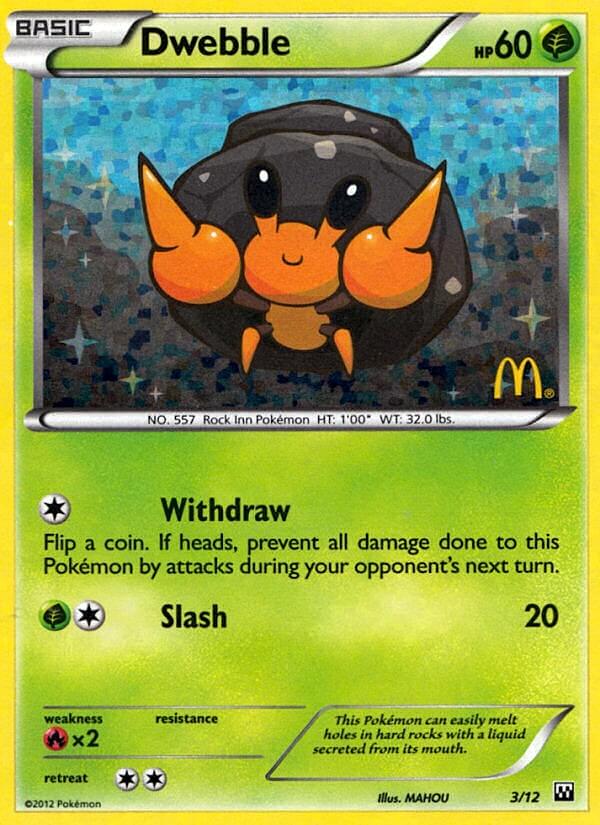 Dwebble (3/12) [McDonald's Promos: 2012 Collection] | Good Games North