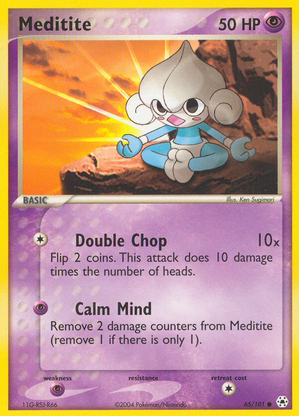 Meditite (65/101) [EX: Hidden Legends] | Good Games North