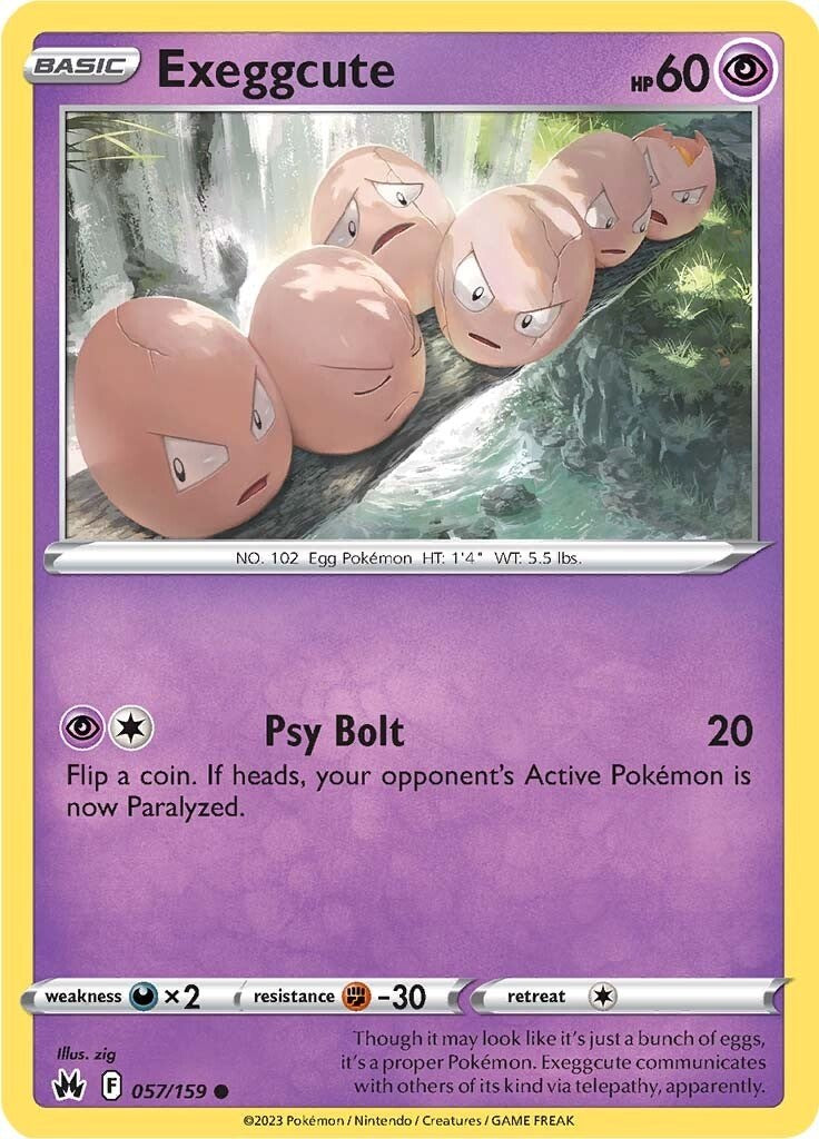 Exeggcute (057/159) [Sword & Shield: Crown Zenith] | Good Games North