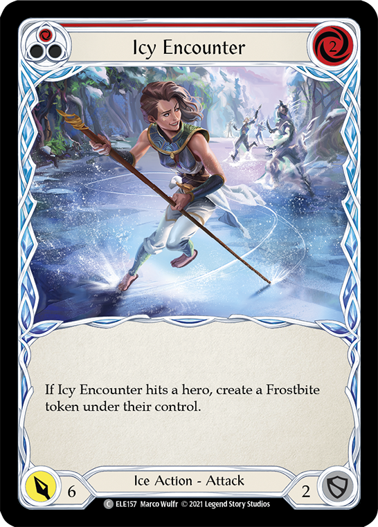 Icy Encounter (Red) [ELE157] (Tales of Aria)  1st Edition Normal | Good Games North