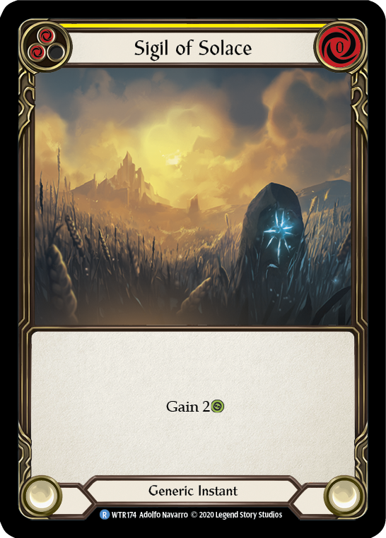 Sigil of Solace (Yellow) [U-WTR174] (Welcome to Rathe Unlimited)  Unlimited Normal | Good Games North