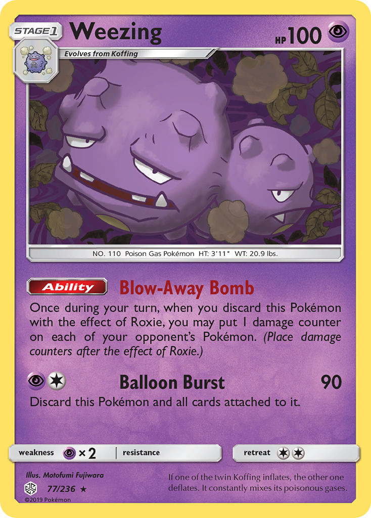 Weezing (77/236) [Sun & Moon: Cosmic Eclipse] | Good Games North