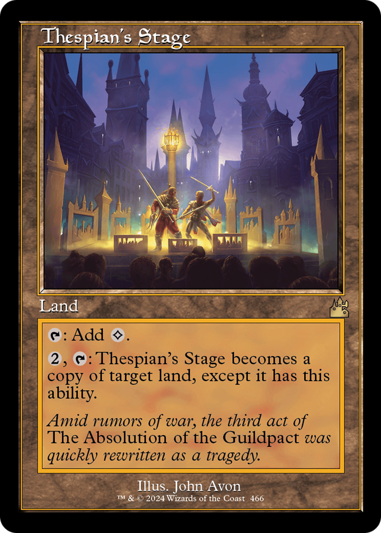 Thespian's Stage (Retro Frame) [Ravnica Remastered] | Good Games North