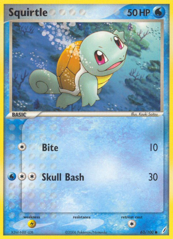 Squirtle (63/100) [EX: Crystal Guardians] | Good Games North