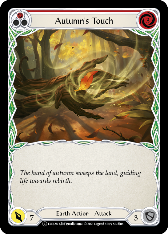 Autumn's Touch (Red) [U-ELE128] Unlimited Rainbow Foil | Good Games North