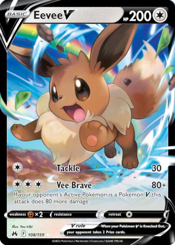 Eevee V (108/159) [Sword & Shield: Crown Zenith] | Good Games North